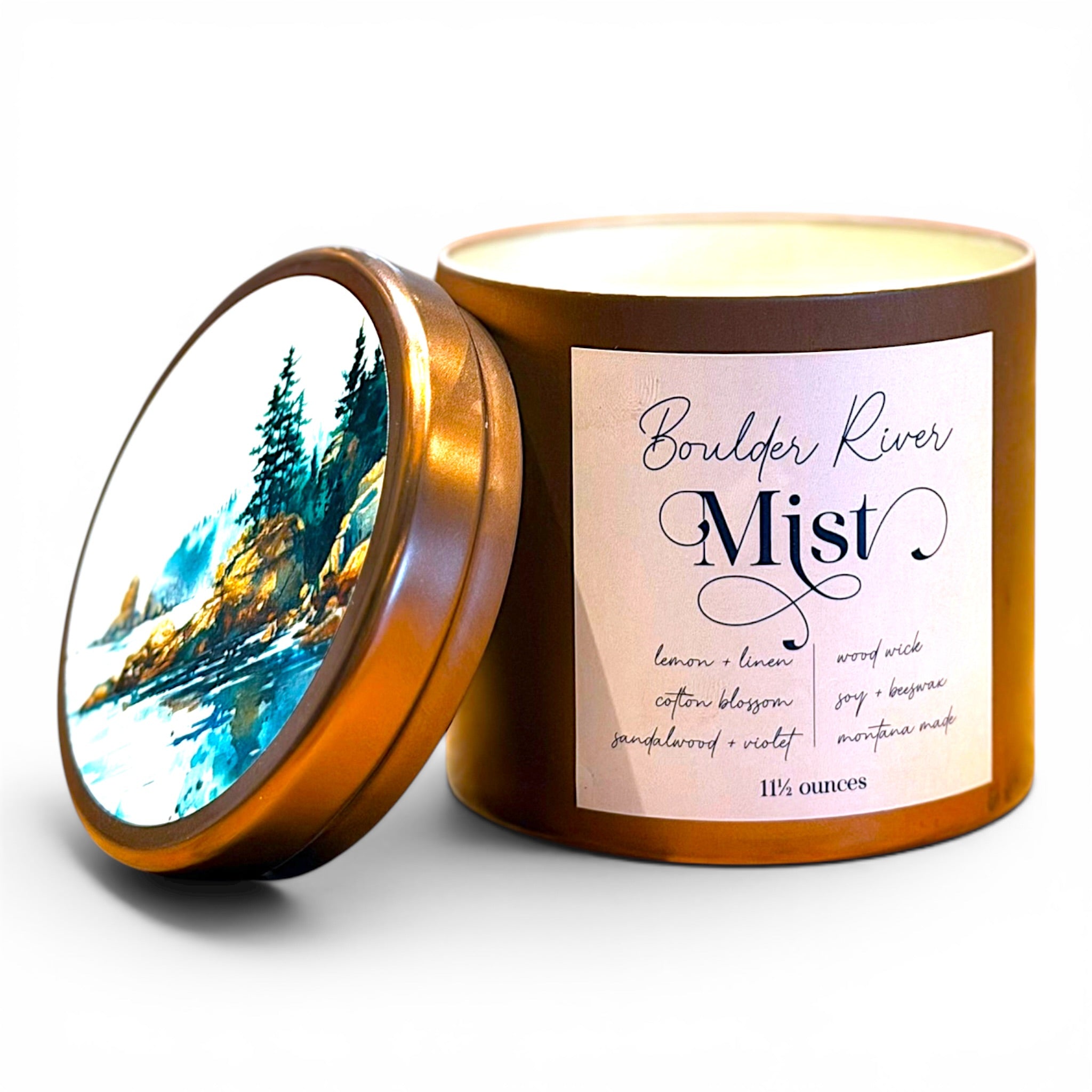Beeswax + Soy Candle - The Montana Collection - 11.4 ounce