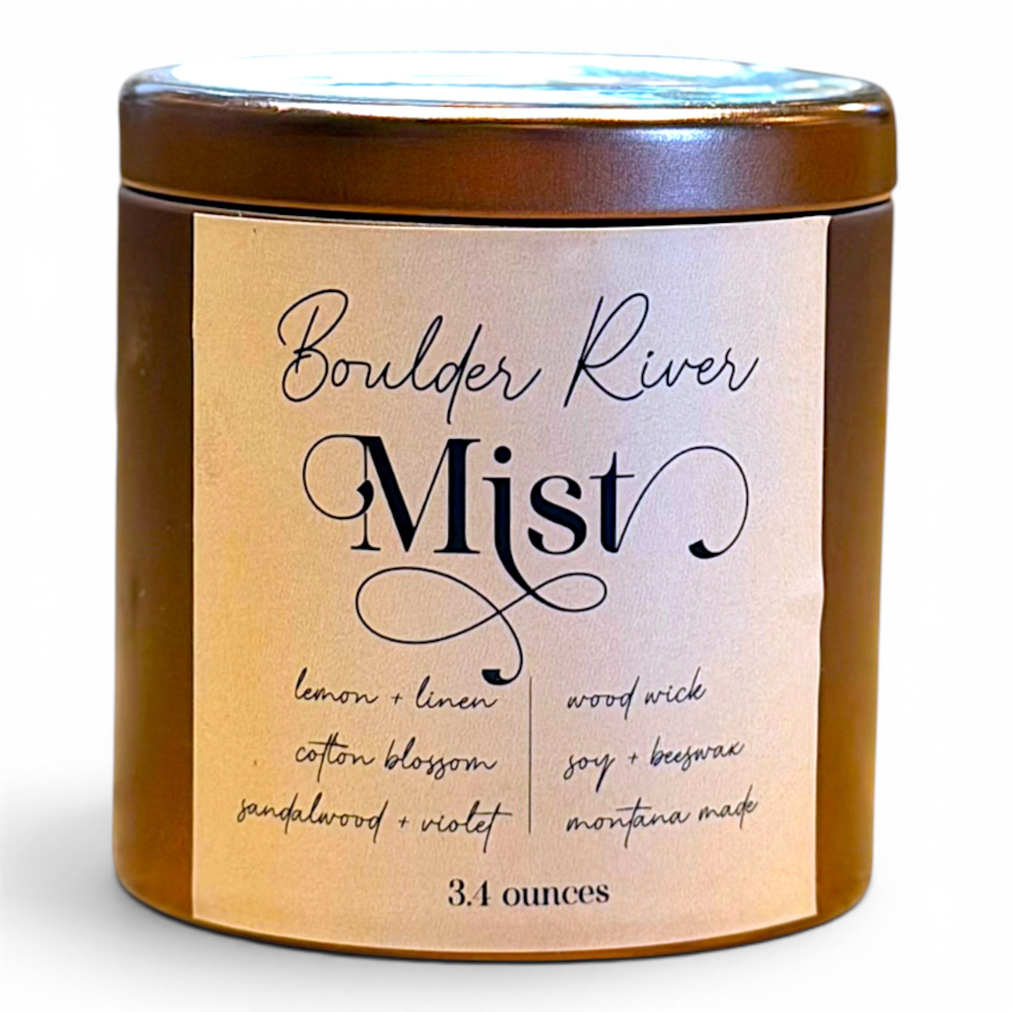 Beeswax + Soy Candle - The Montana Collection - 3.4 ounce